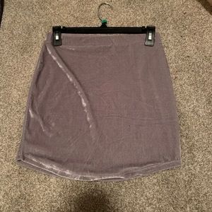 Forever 21 Velvet Silver Skirt